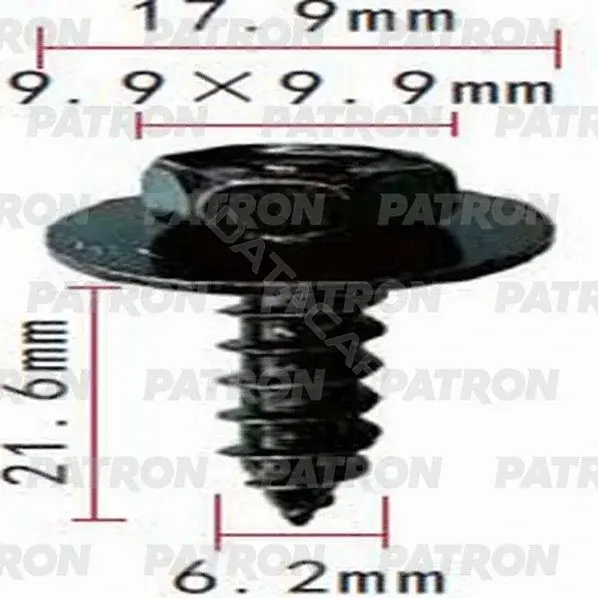 Клипсы, фиксаторы, зажимы PATRON P37-0973