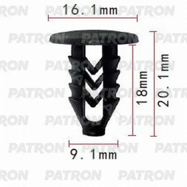 Клипсы, фиксаторы, зажимы PATRON P37-0978