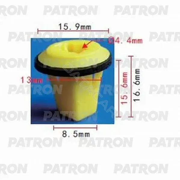 Клипсы, фиксаторы, зажимы PATRON P37-1002