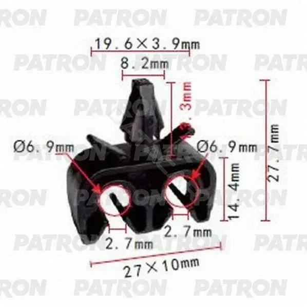 Клипсы, фиксаторы, зажимы PATRON P37-1030