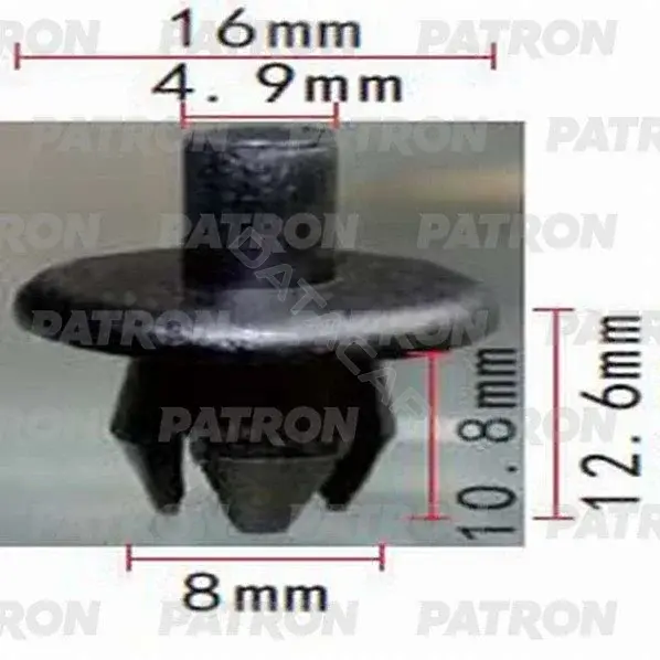 Клипсы, фиксаторы, зажимы PATRON P37-1086