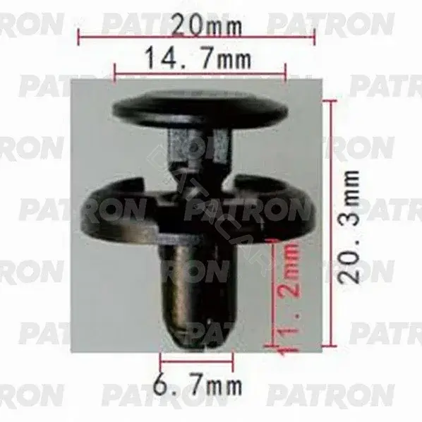 Клипсы, фиксаторы, зажимы PATRON P37-1102