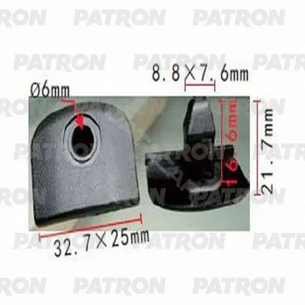Клипсы, фиксаторы, зажимы PATRON P37-1136