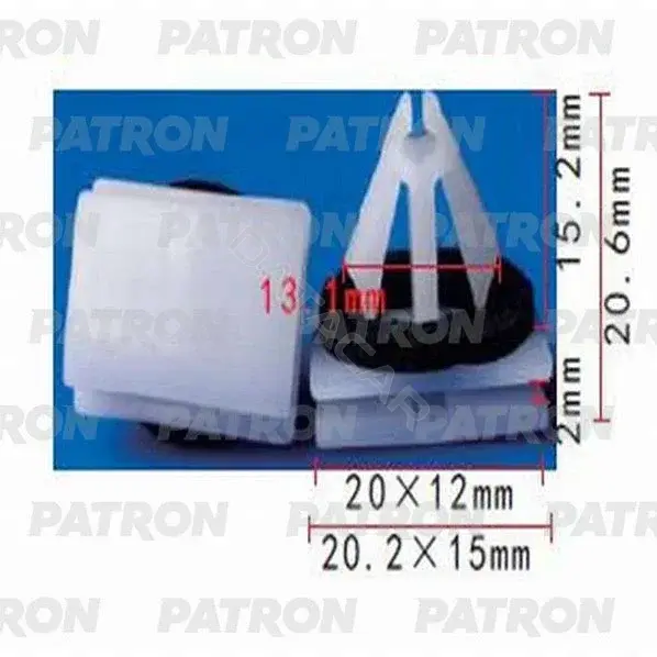Клипсы, фиксаторы, зажимы PATRON P37-1166