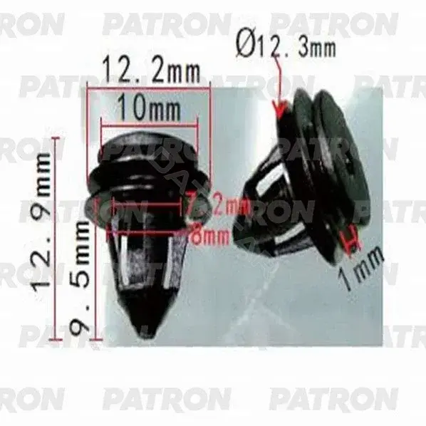 Клипсы, фиксаторы, зажимы PATRON P37-1169
