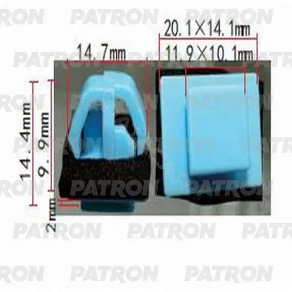 Клипсы, фиксаторы, зажимы PATRON P37-1187