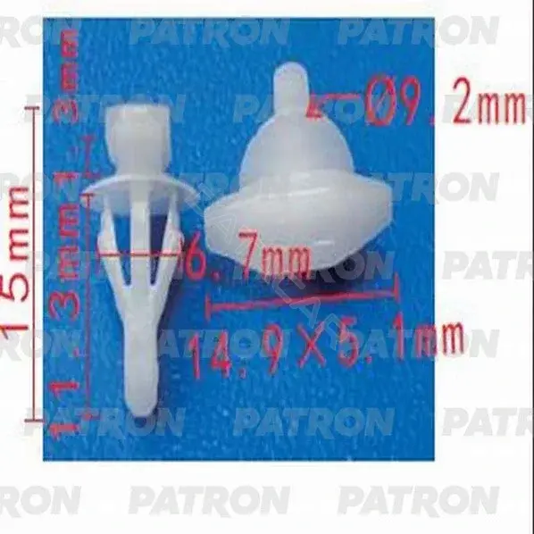 Клипсы, фиксаторы, зажимы PATRON P37-1232