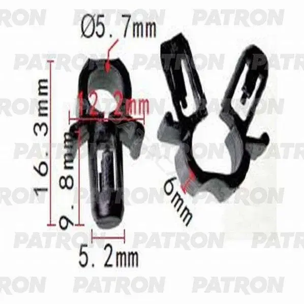 Клипсы, фиксаторы, зажимы PATRON P37-1326