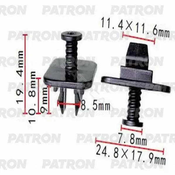 Клипсы, фиксаторы, зажимы PATRON P37-1397