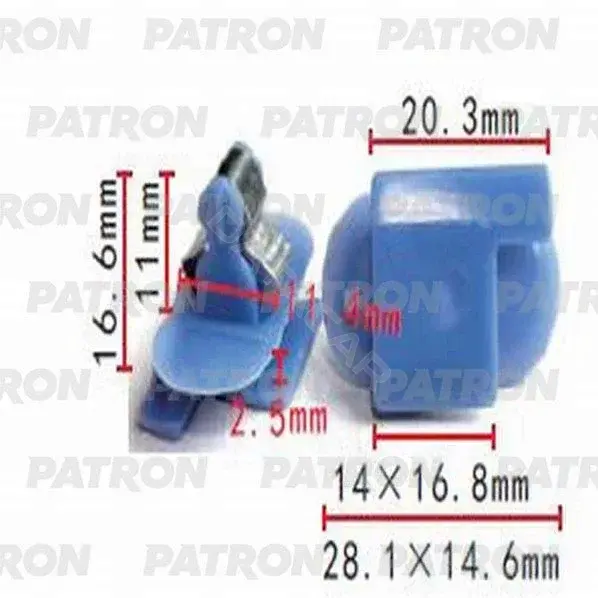 Клипсы, фиксаторы, зажимы PATRON P37-1404