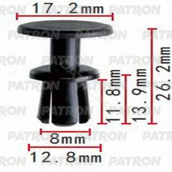 Клипсы, фиксаторы, зажимы PATRON P37-1407
