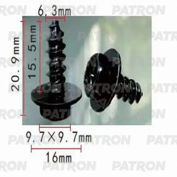Клипсы, фиксаторы, зажимы PATRON P37-1437