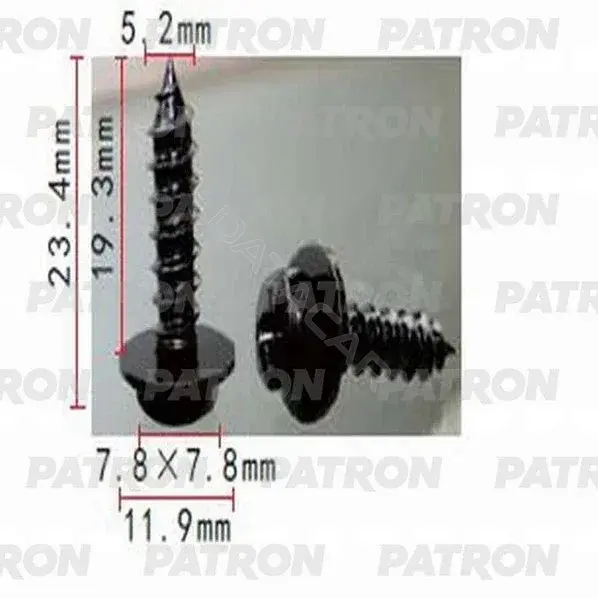 Клипсы, фиксаторы, зажимы PATRON P37-1438