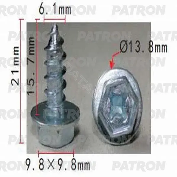 Клипсы, фиксаторы, зажимы PATRON P37-1440