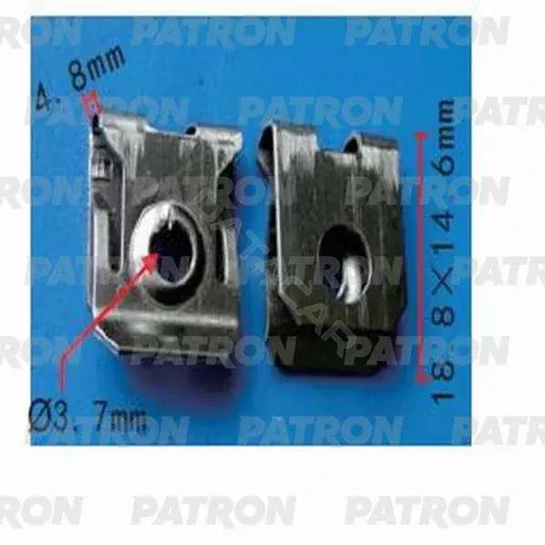 Клипсы, фиксаторы, зажимы PATRON P37-1443