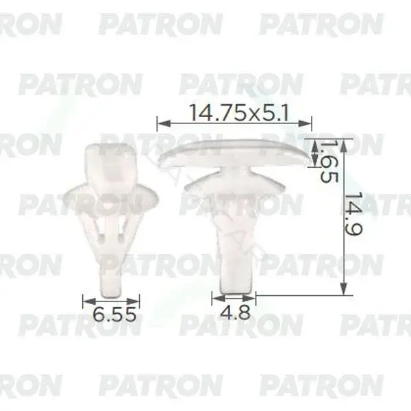 Клипсы, фиксаторы, зажимы PATRON P37-0102A