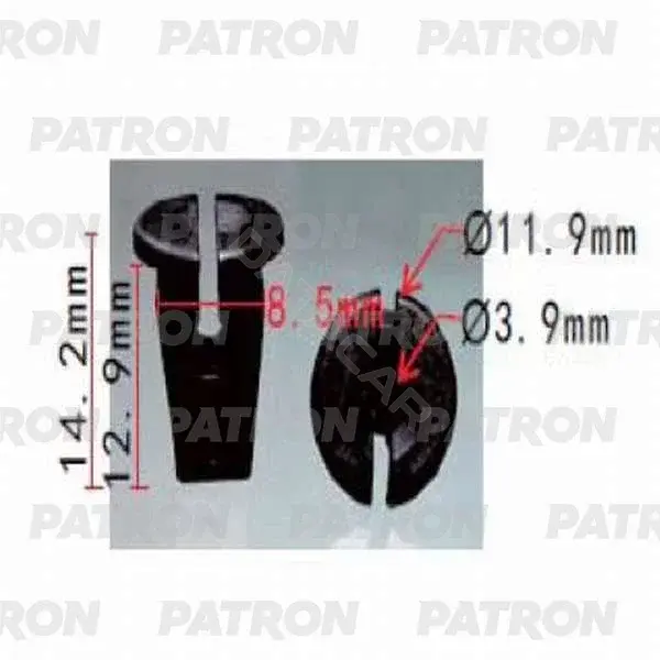 Клипсы, фиксаторы, зажимы PATRON P37-0224A