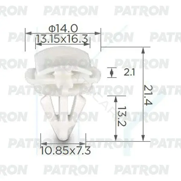 Клипсы, фиксаторы, зажимы PATRON P37-0291A