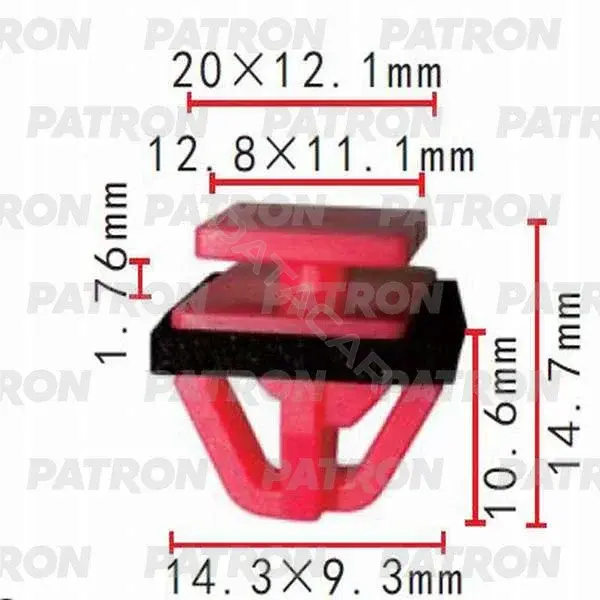 Клипсы, фиксаторы, зажимы PATRON P37-0389