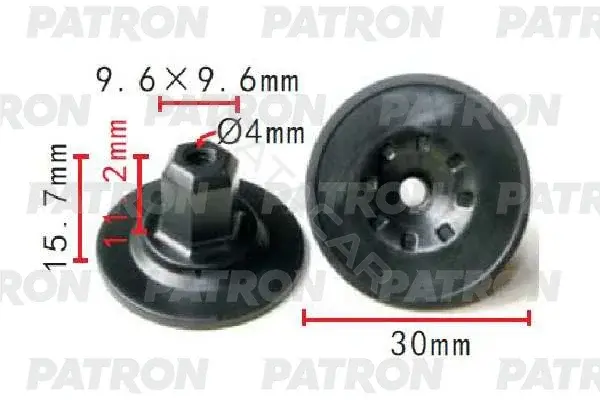 Клипсы, фиксаторы, зажимы PATRON P37-1450
