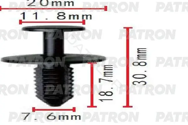 Клипсы, фиксаторы, зажимы PATRON P37-1468