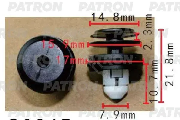 Клипсы, фиксаторы, зажимы PATRON P37-1484