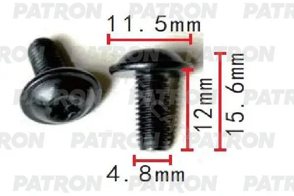 Клипсы, фиксаторы, зажимы PATRON P37-1544