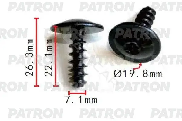Клипсы, фиксаторы, зажимы PATRON P37-1545