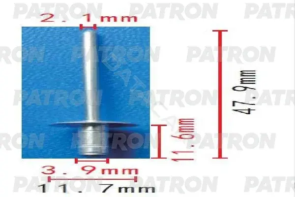 Клипсы, фиксаторы, зажимы PATRON P37-1555