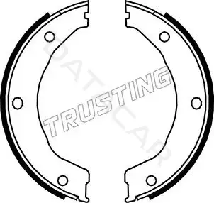 Колодки ручника TRUSTING 040.158