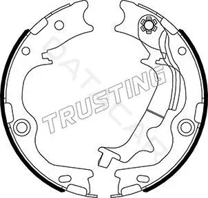 Колодки ручника TRUSTING 046.231