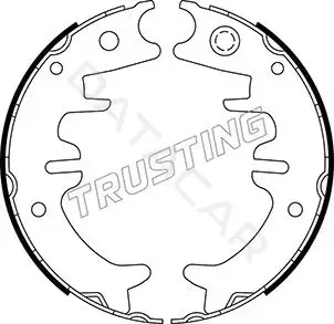 Колодки ручника TRUSTING 115.330