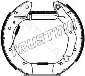 Барабанные колодки TRUSTING 6179