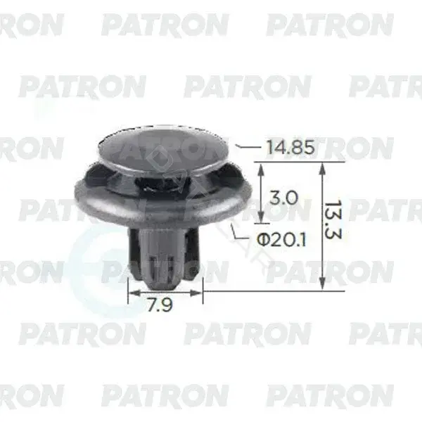 Клипсы, фиксаторы, зажимы PATRON P37-0121A