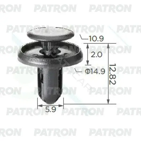 Клипсы, фиксаторы, зажимы PATRON P37-0215A