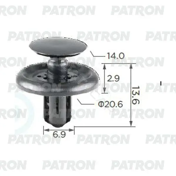 Клипсы, фиксаторы, зажимы PATRON P37-0333A