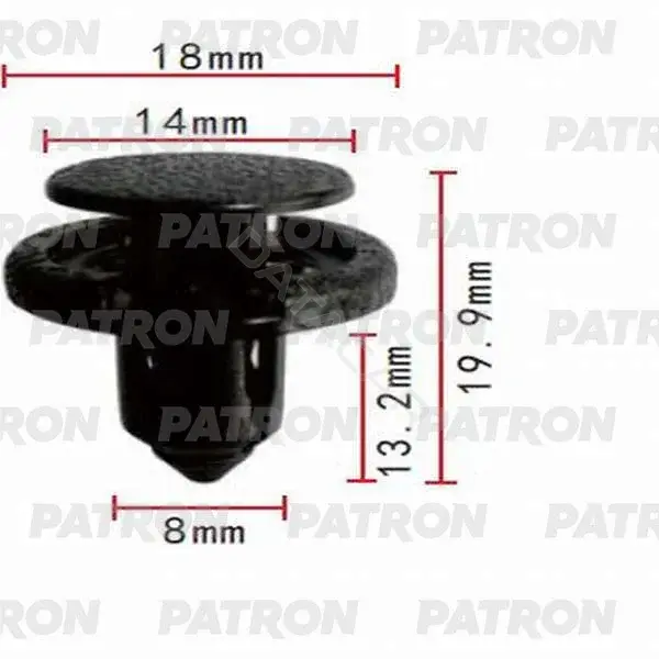 Клипсы, фиксаторы, зажимы PATRON P37-0422