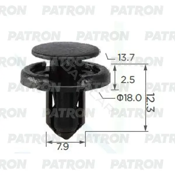 Клипсы, фиксаторы, зажимы PATRON P37-0422A