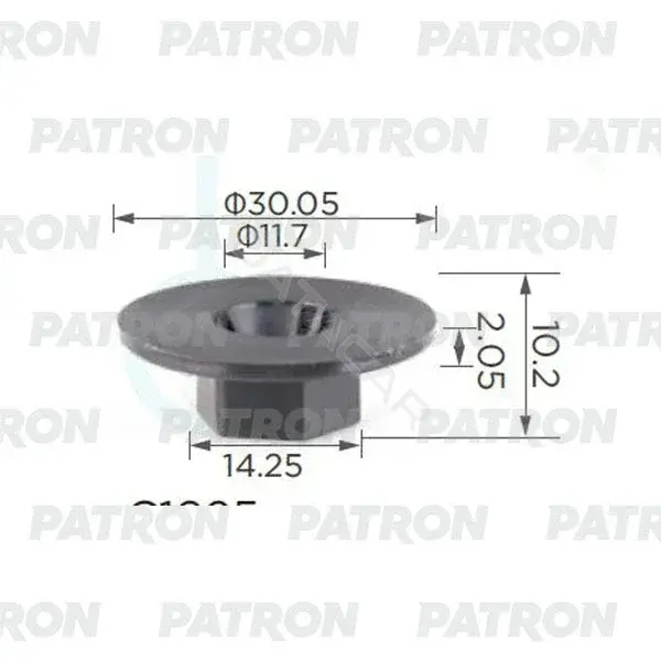Клипсы, фиксаторы, зажимы PATRON P37-0524A