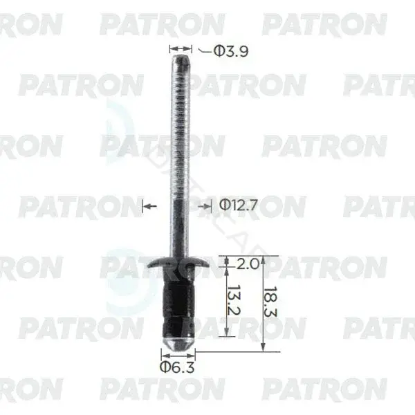 Клипсы, фиксаторы, зажимы PATRON P37-1422A