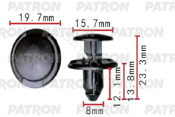 Клипсы, фиксаторы, зажимы PATRON P37-1616