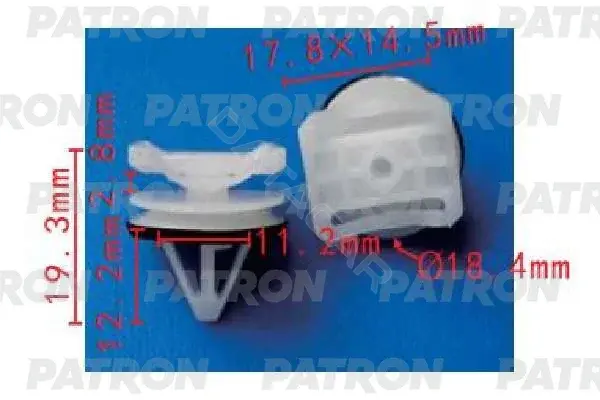 Клипсы, фиксаторы, зажимы PATRON P37-1678