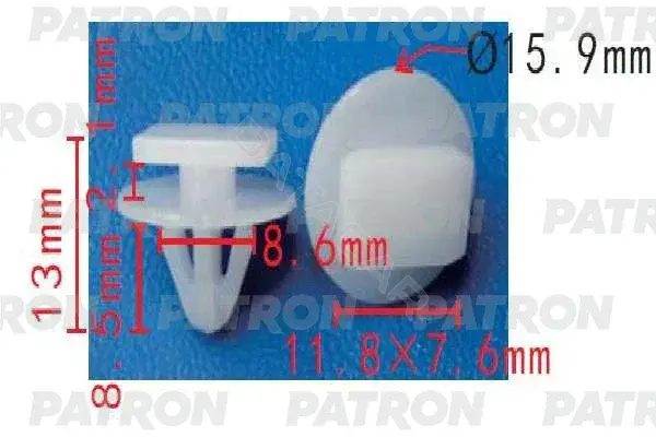 Клипсы, фиксаторы, зажимы PATRON P37-1694