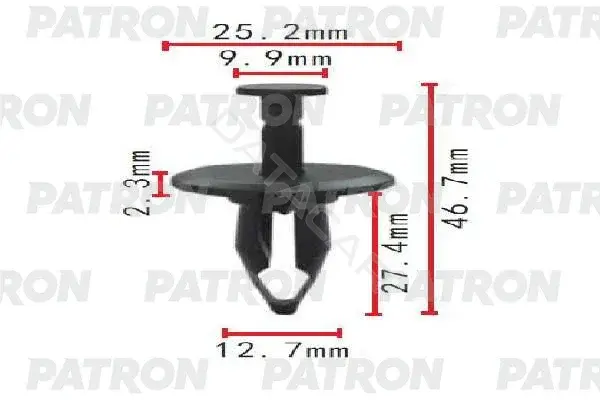 Клипсы, фиксаторы, зажимы PATRON P37-1737