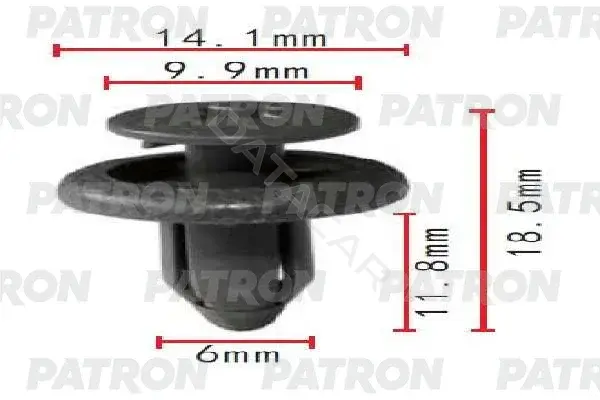 Клипсы, фиксаторы, зажимы PATRON P37-1774