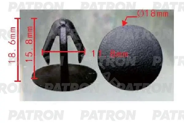 Клипсы, фиксаторы, зажимы PATRON P37-1856