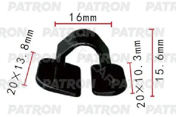 Клипсы, фиксаторы, зажимы PATRON P37-1986