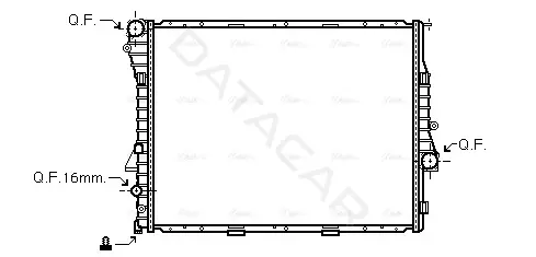 Радиатор охлаждения AVA BWA2275