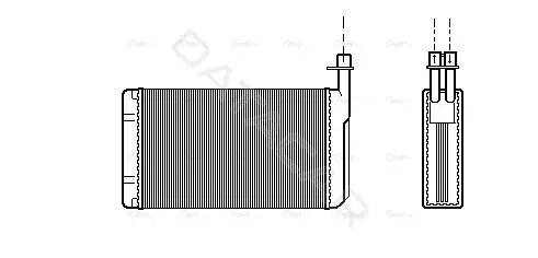 Радиатор печки AVA SB6021