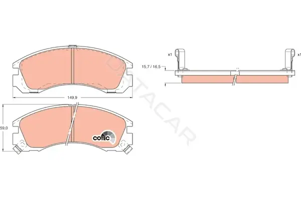Тормозные колодки TRW GDB1126AT